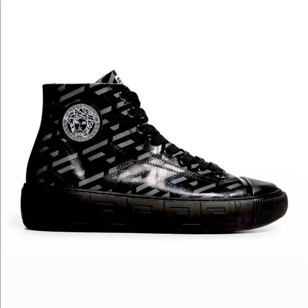 Versace Under Glass Greca-Medusa High-Top Sneakers Shoes Men Size 7D US $650